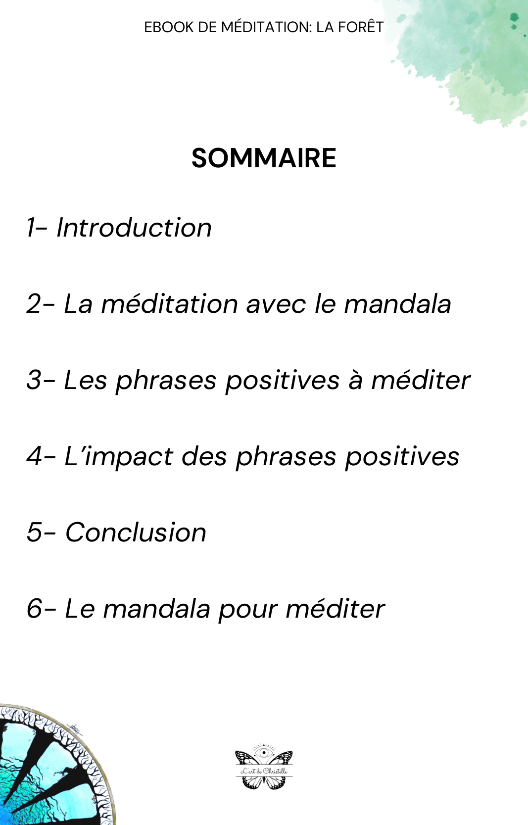 eBook de méditation "La forêt"