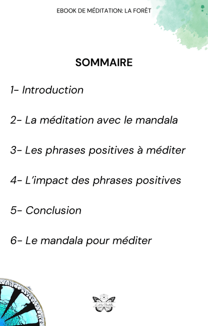 eBook de méditation "La forêt"